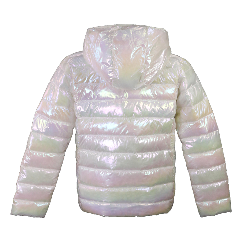 Reflective stylish silver down winter warmest daily kids jackets for fall